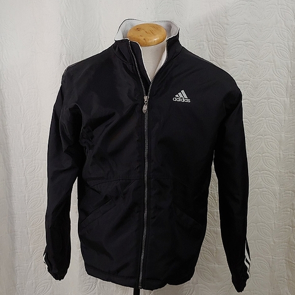 Adidas jacket fleece lining black - Picture 2 of 9